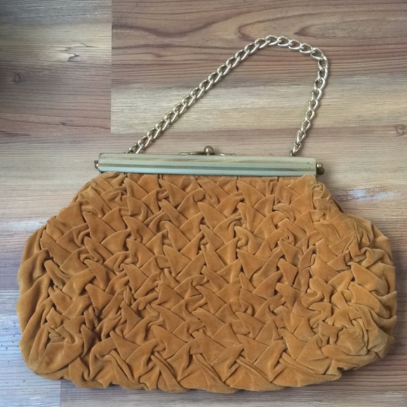 Vintage handmade velvet purse - Picture 1 of 5